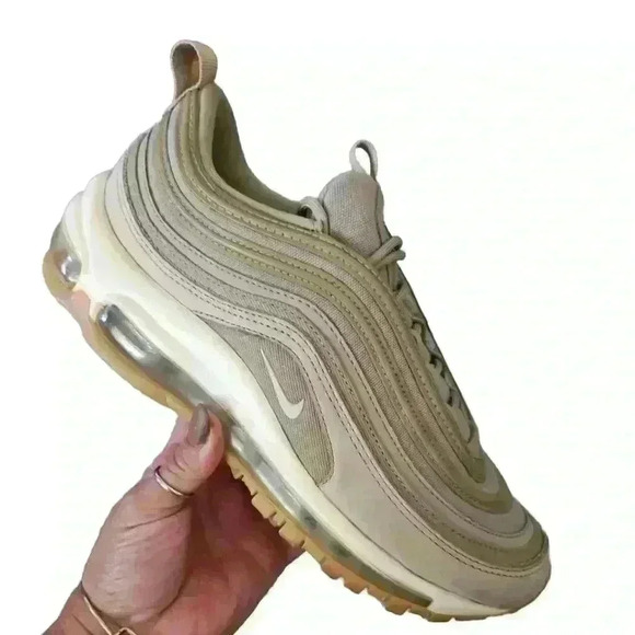 Nike Womens W Air Max 97 UT Khaki/Light Bone Sneaker 7.5 - Picture 12 of 16